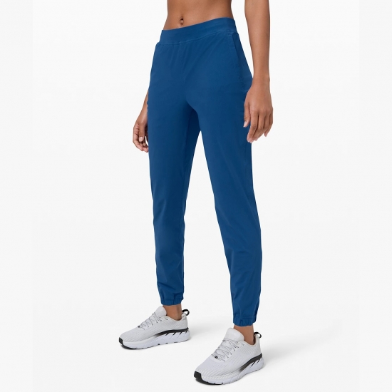  Women Running Yoga Pants Zip Pocket Elastic Waist Fitness Gym Pants Sport Trouser Ladies