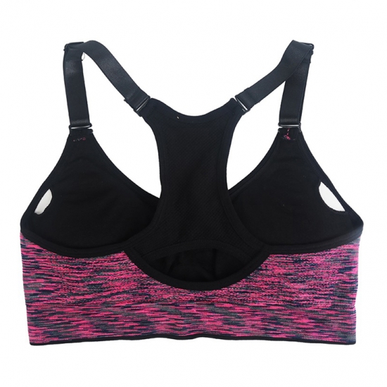 Women Sports Bra,Adjustable Strap Padded Top For Fitness Running Gym Athletic,Seamless Yoga Bra