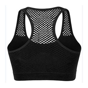 Breathable Sports Bra Women High Stretch Wire Free Padded Sports Top, Fitness Absorb Sweat Bra