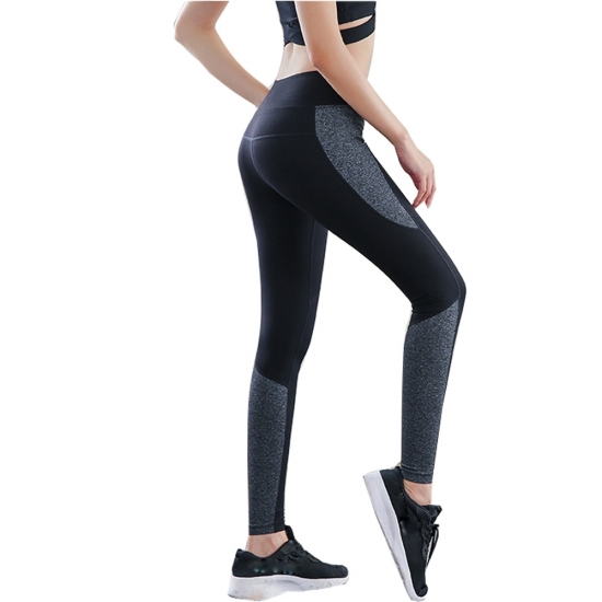 New Yoga Fitness Gym Wear Custom Ribbed Seamless Legging For Women