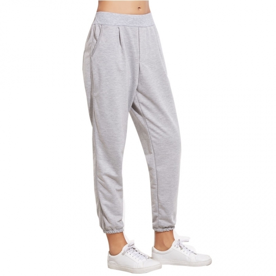 Front And Back pocket Joggers Sweatpants Women High Waist Loose Street Hip Hop Casual Sports Pants 