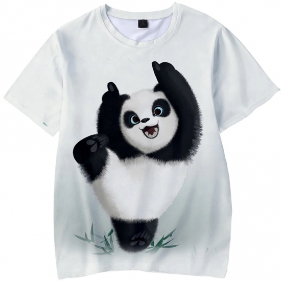 Animal Panda 3D T Shirt Girls Casual Short Sleeve Cool T Shirt Funny Cute Tees