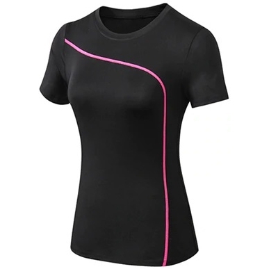 New Summer Women Sports Breathable Tops Running Fitness Yoga Short Sleeved T Shirt