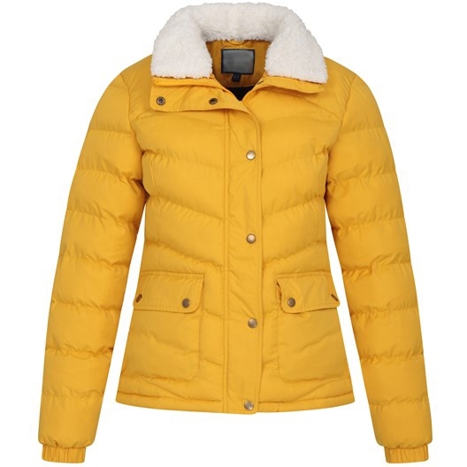 Warm Neck Quilted Padded Jacket For Women