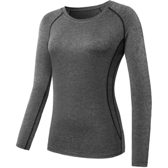 Women Yoga Top Long Sleeve Fitness Yoga Running T Shirt Running Sports Quick Drying Clothes